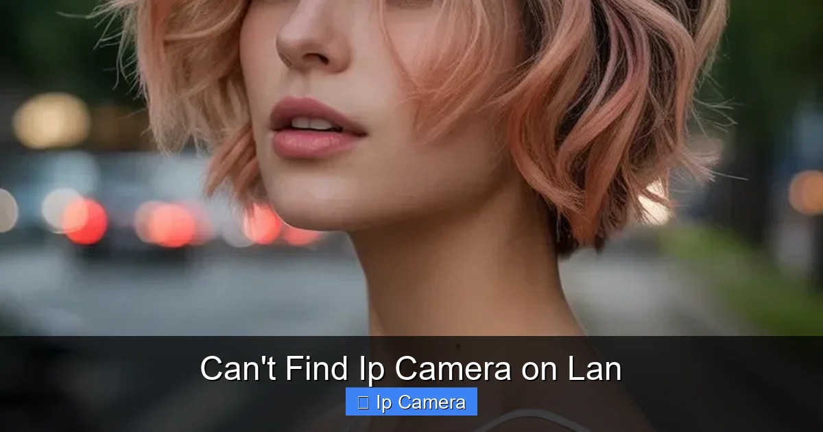 Can't Find Ip Camera on Lan