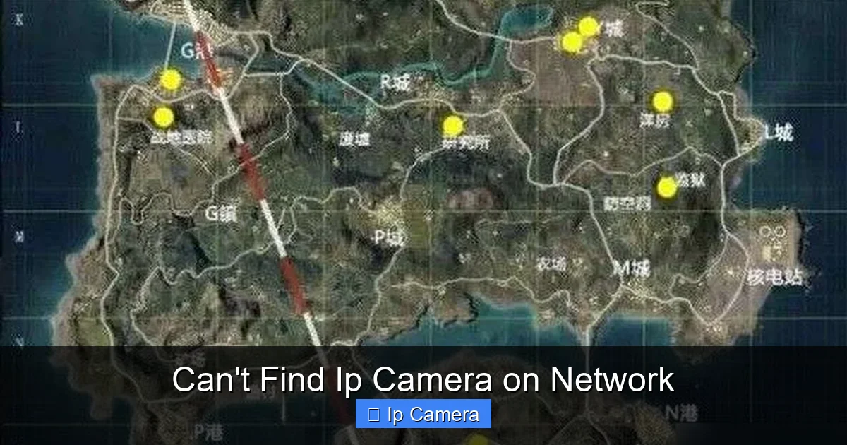 Can't Find Ip Camera on Network