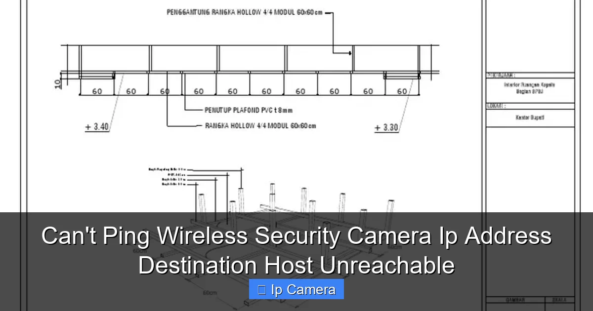 Can't Ping Wireless Security Camera Ip Address Destination Host Unreachable
