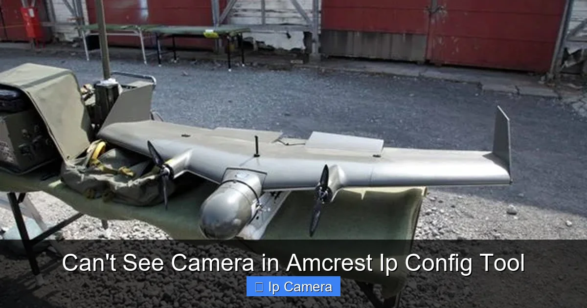 Can't See Camera in Amcrest Ip Config Tool