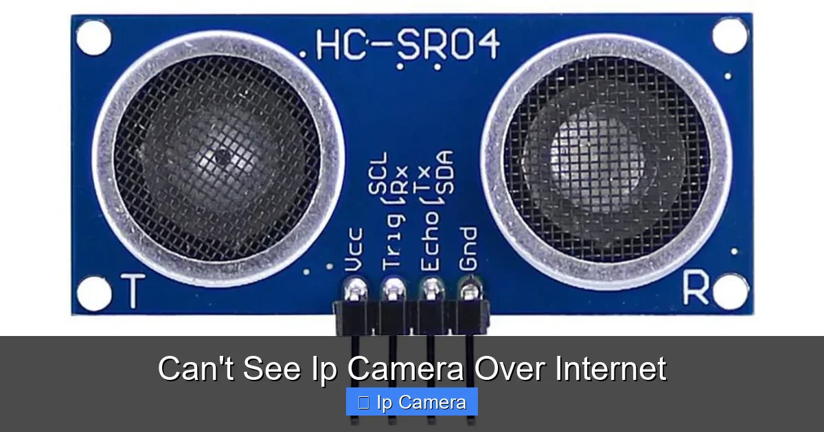 Can't See Ip Camera Over Internet