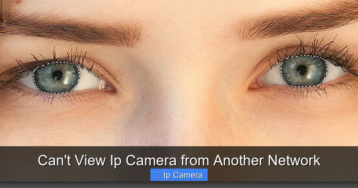 Can't View Ip Camera from Another Network