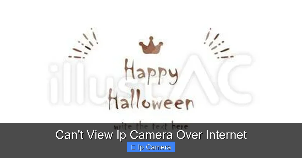 Can't View Ip Camera Over Internet