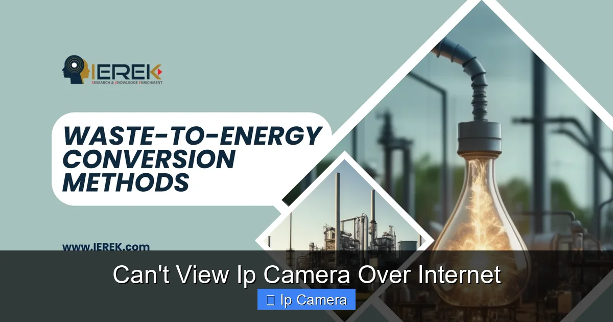 Can't View Ip Camera Over Internet
