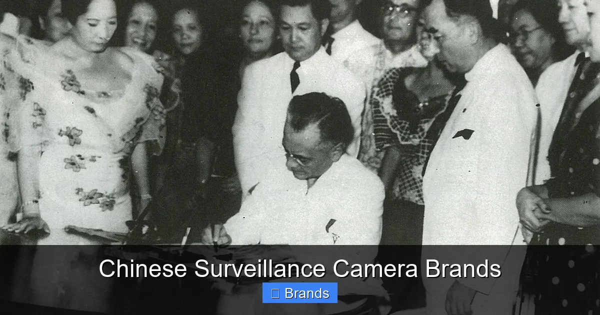 Chinese Surveillance Camera Brands