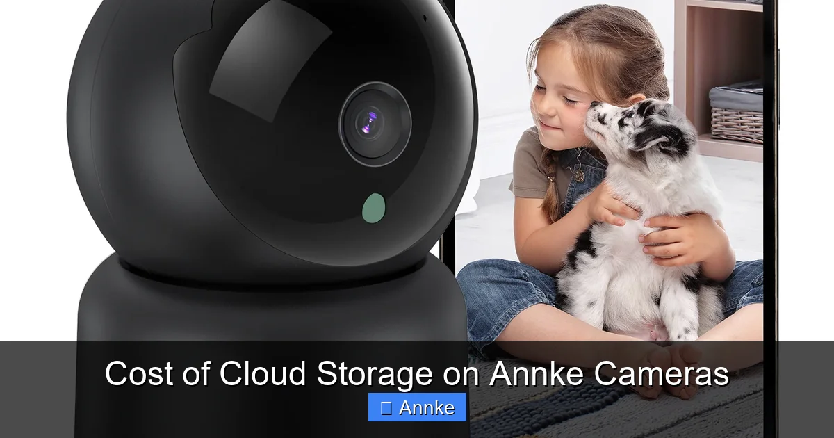 Cost of Cloud Storage on Annke Cameras