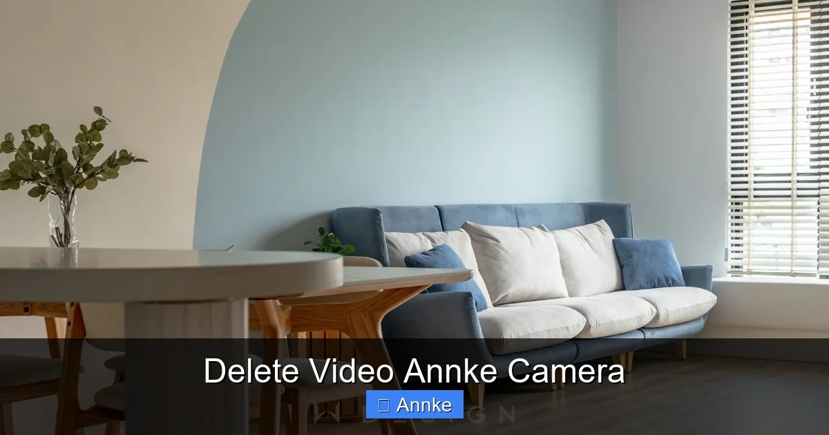 Delete Video Annke Camera