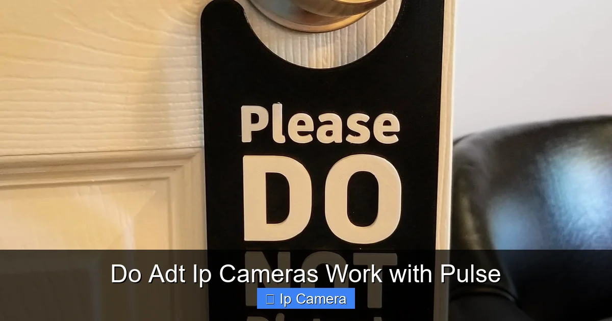 Do Adt Ip Cameras Work with Pulse