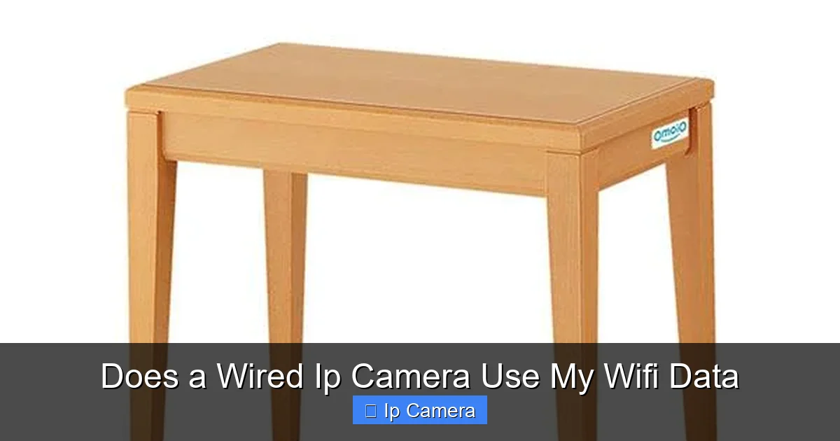 Does a Wired Ip Camera Use My Wifi Data