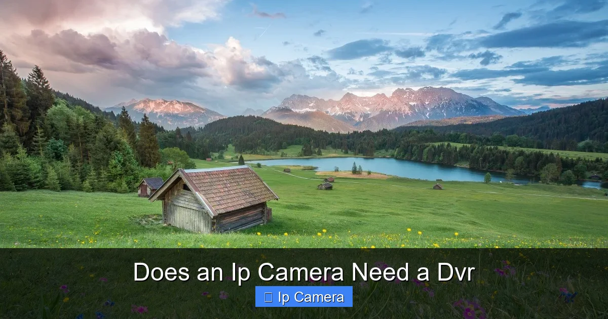 Does an Ip Camera Need a Dvr