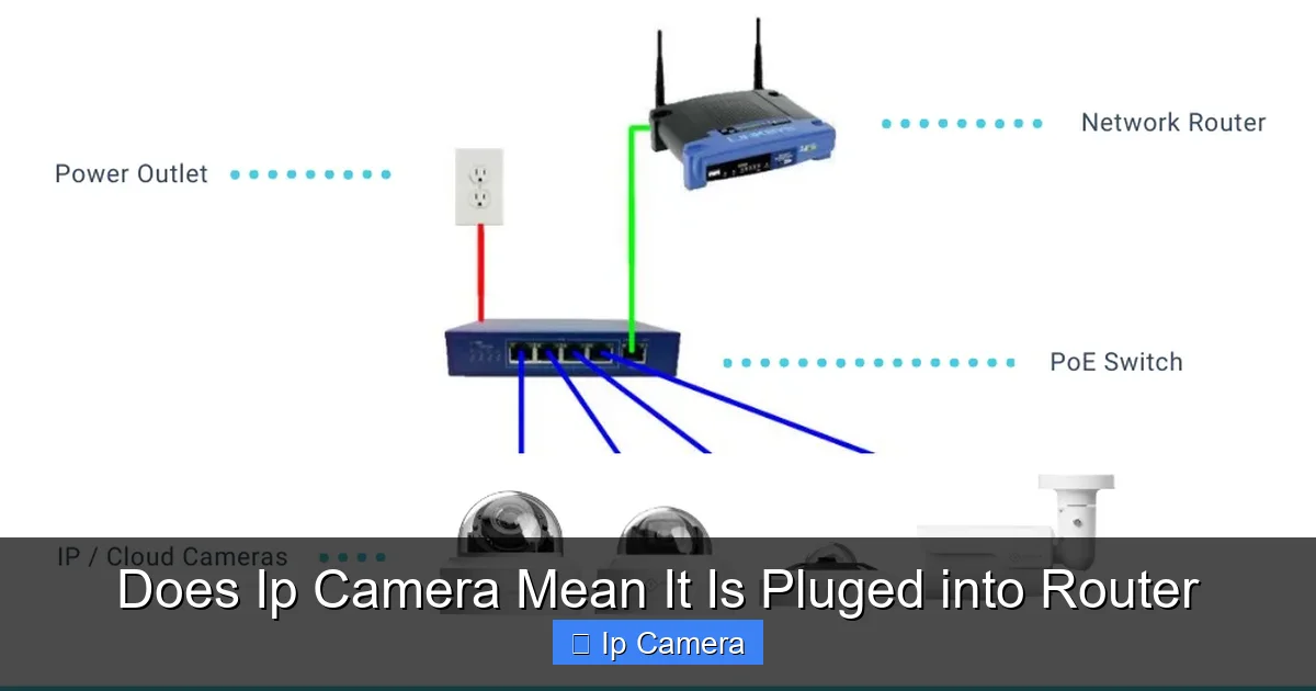 Does Ip Camera Mean It Is Pluged into Router
