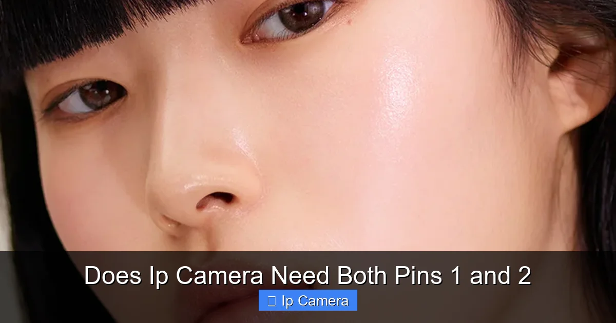 Does Ip Camera Need Both Pins 1 and 2