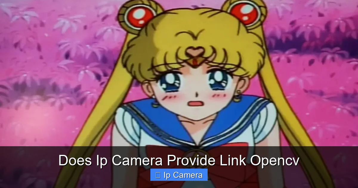 Does Ip Camera Provide Link Opencv