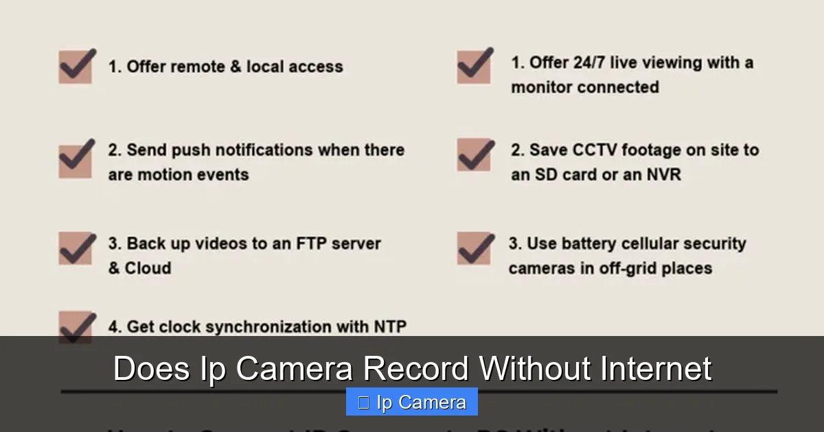 Does Ip Camera Record Without Internet