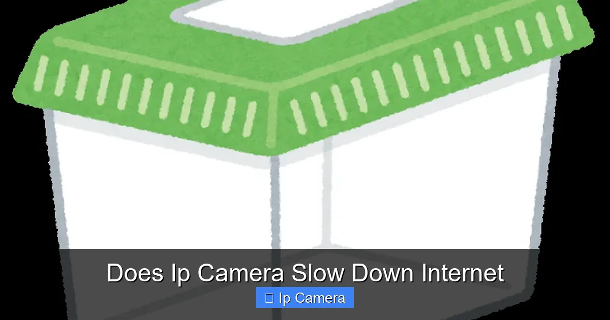 Does Ip Camera Slow Down Internet