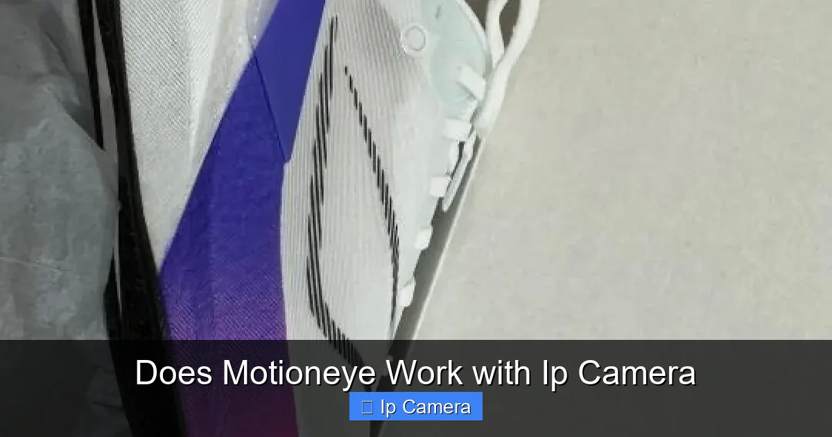 Does Motioneye Work with Ip Camera