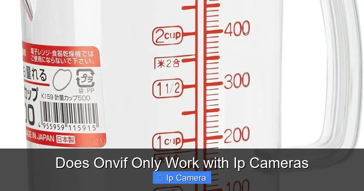 Does Onvif Only Work with Ip Cameras