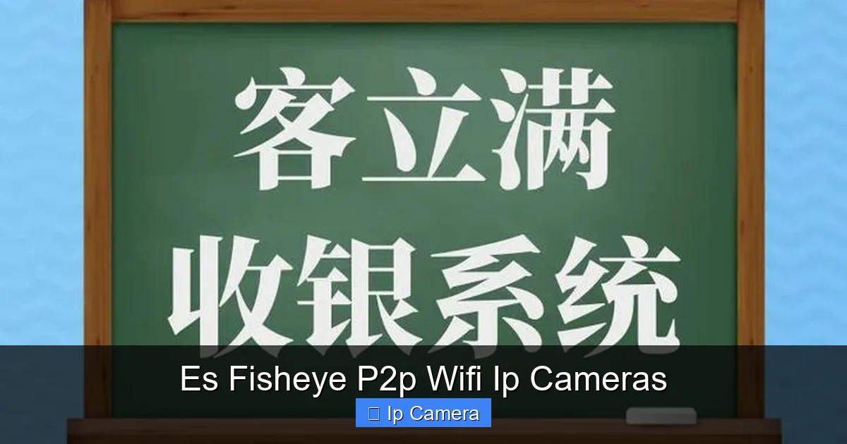 Es Fisheye P2p Wifi Ip Cameras