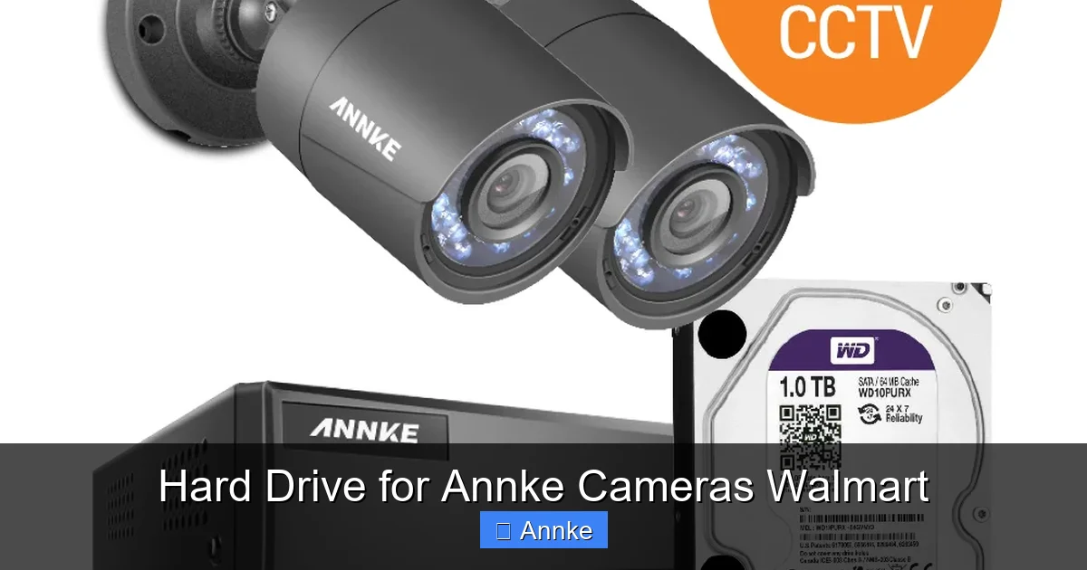 Hard Drive for Annke Cameras Walmart