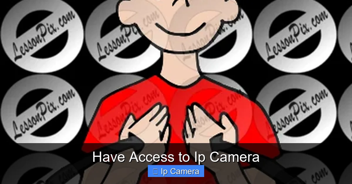 Have Access to Ip Camera