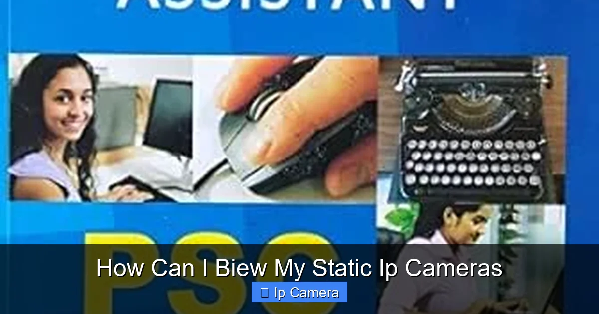 How Can I Biew My Static Ip Cameras