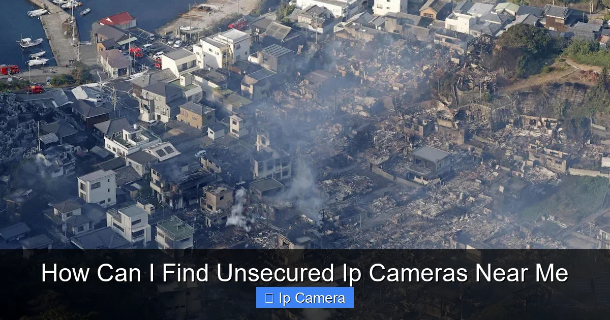 How Can I Find Unsecured Ip Cameras Near Me