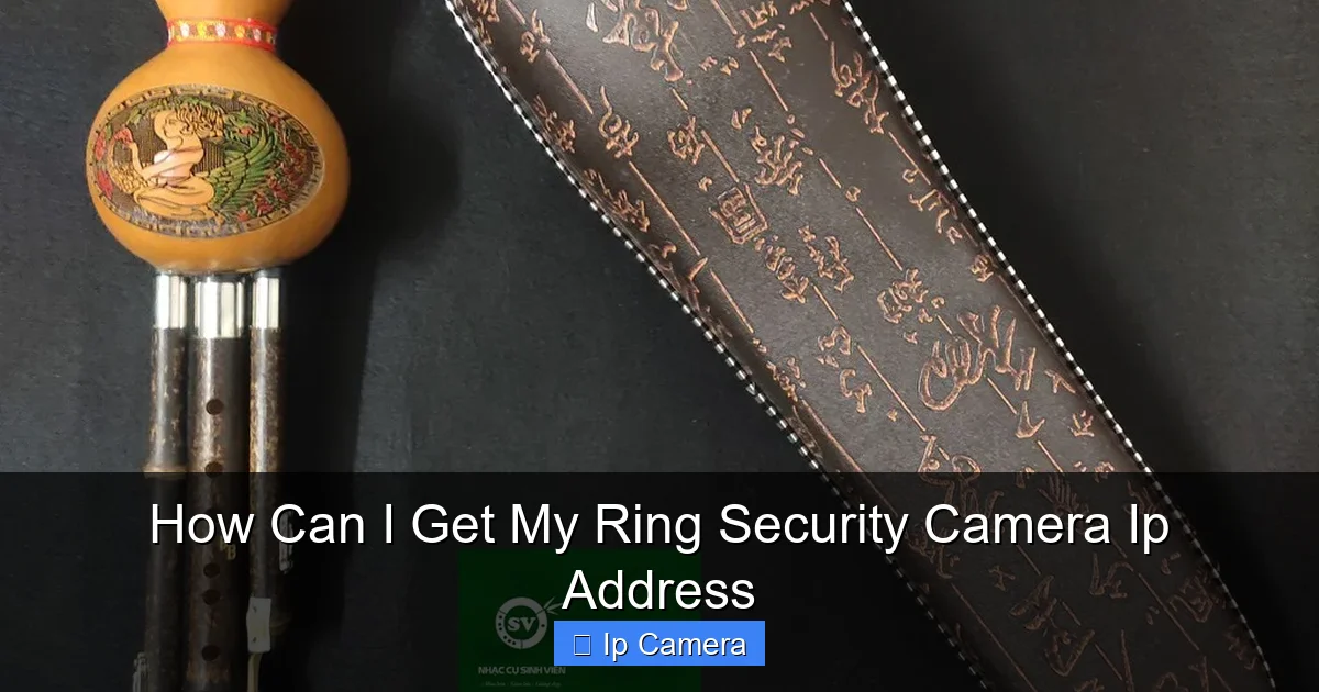 How Can I Get My Ring Security Camera Ip Address