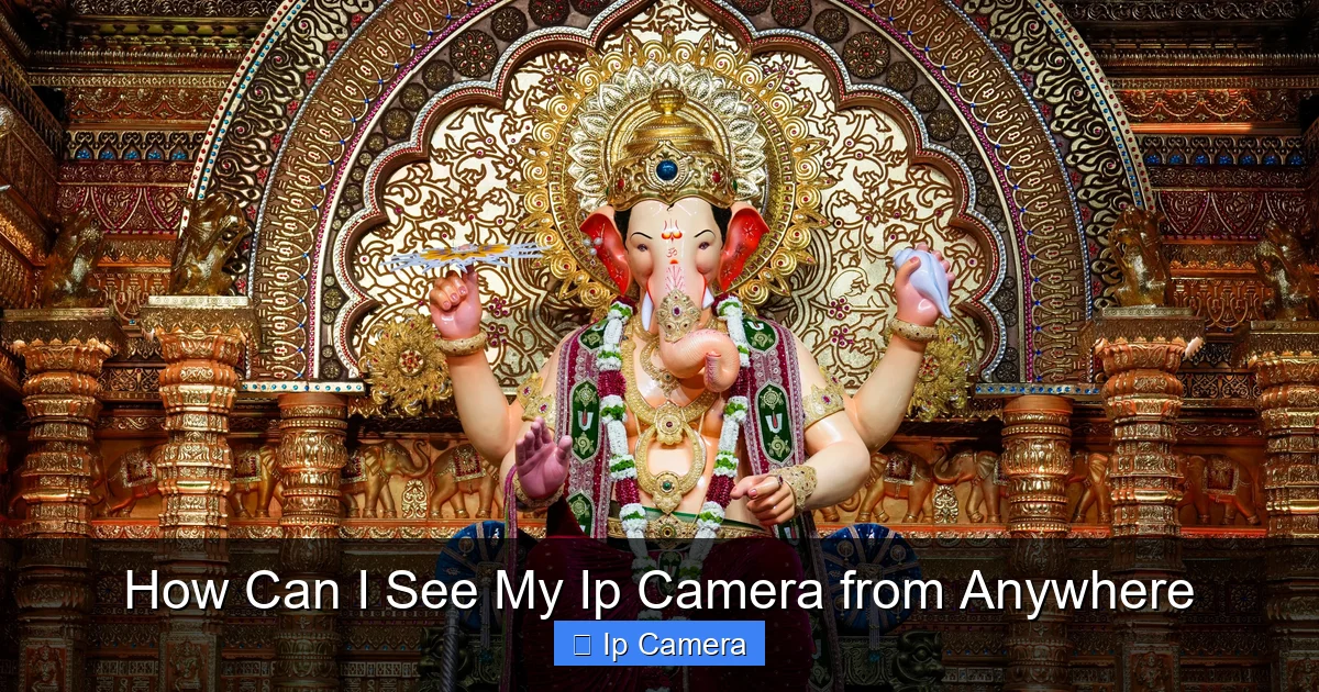 How Can I See My Ip Camera from Anywhere