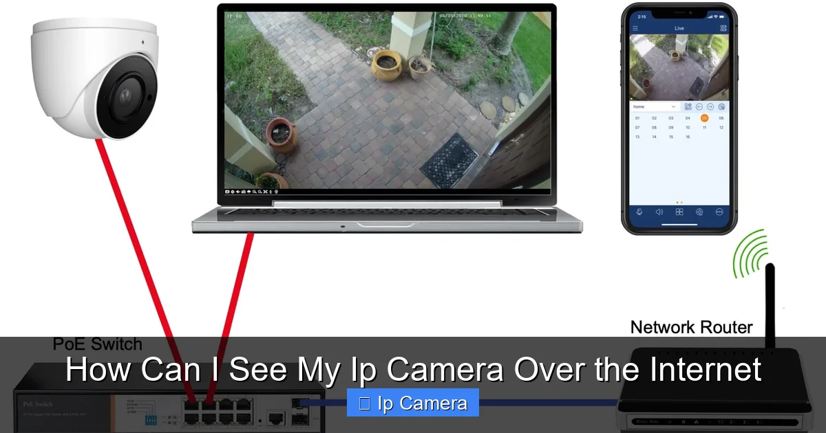 How Can I See My Ip Camera Over the Internet