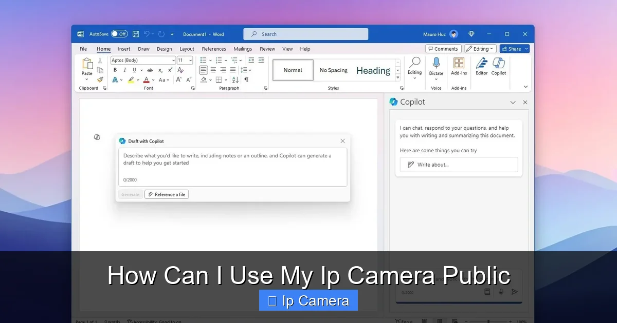 How Can I Use My Ip Camera Public