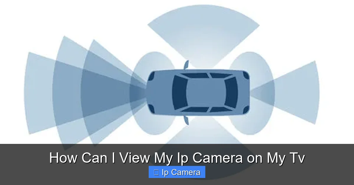How Can I View My Ip Camera on My Tv
