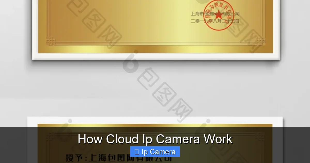 How Cloud Ip Camera Work