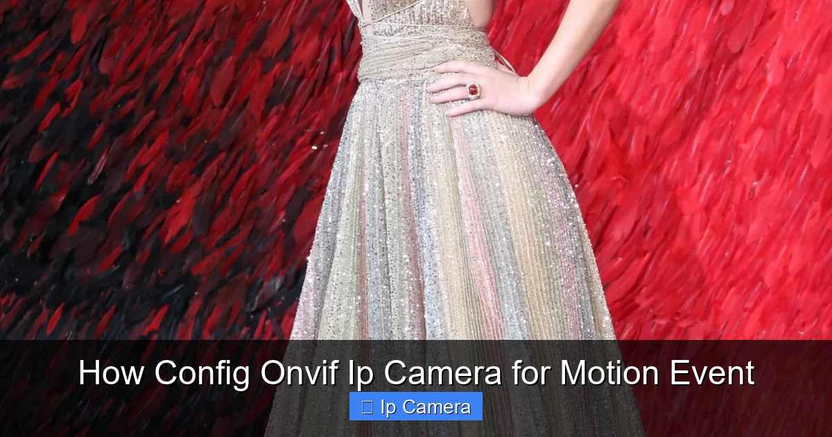 How Config Onvif Ip Camera for Motion Event