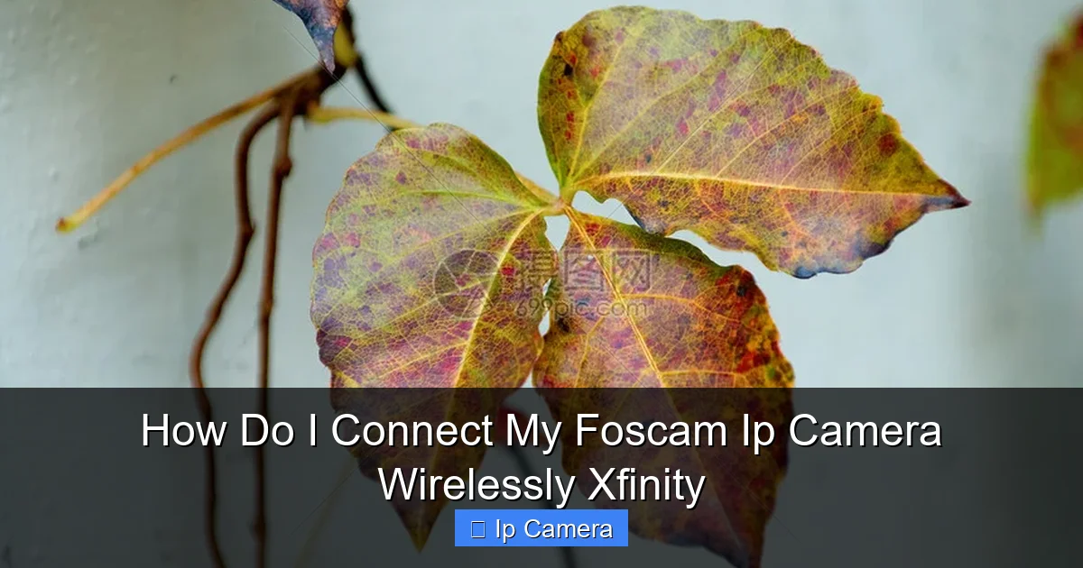 How Do I Connect My Foscam Ip Camera Wirelessly Xfinity
