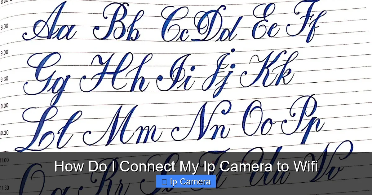 How Do I Connect My Ip Camera to Wifi