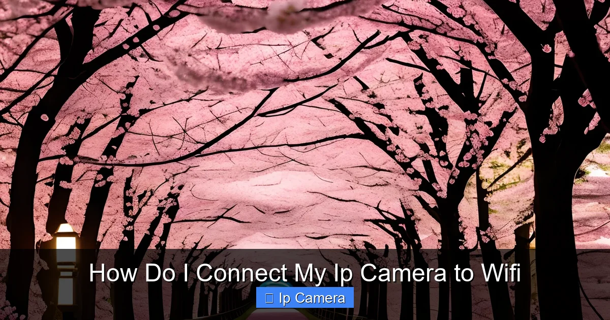 How Do I Connect My Ip Camera to Wifi
