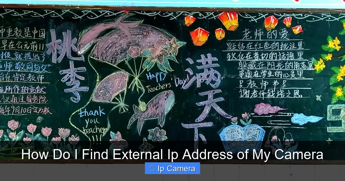 How Do I Find External Ip Address of My Camera