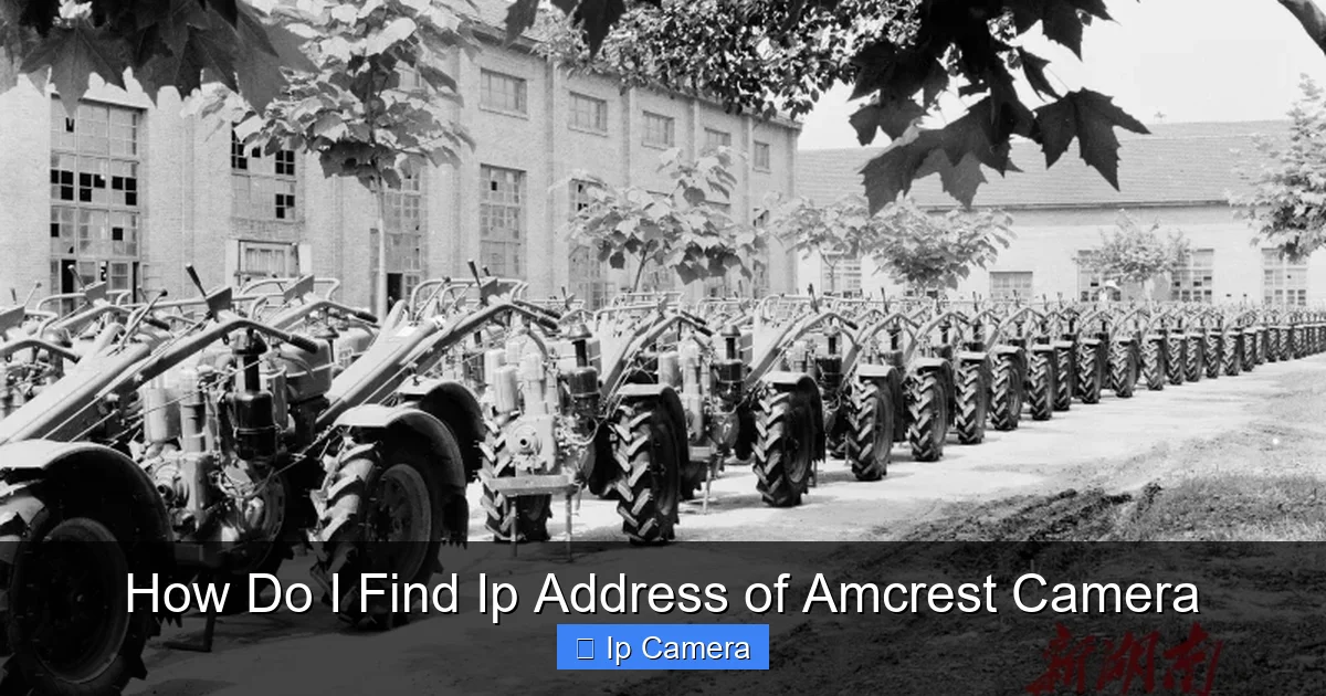 How Do I Find Ip Address of Amcrest Camera
