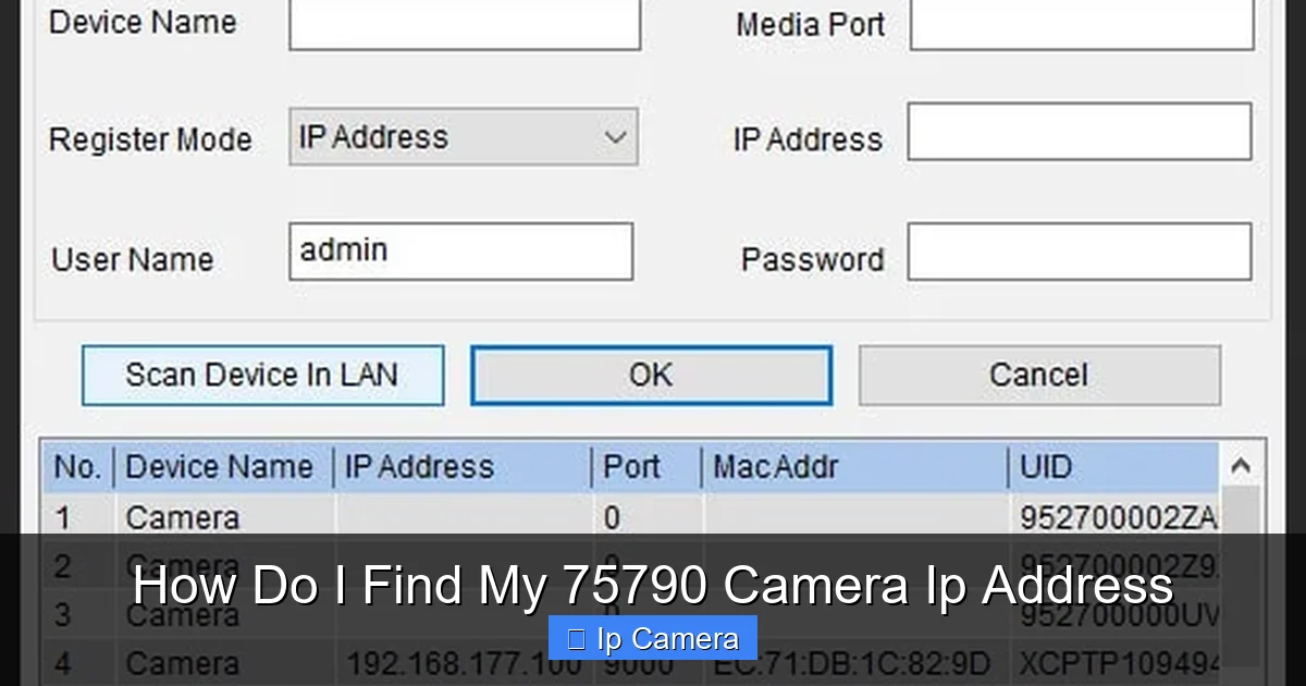 How Do I Find My 75790 Camera Ip Address