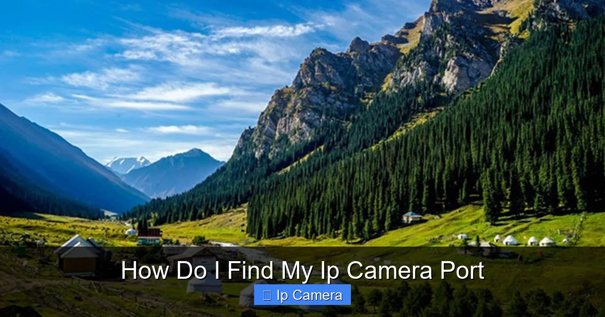 How Do I Find My Ip Camera Port