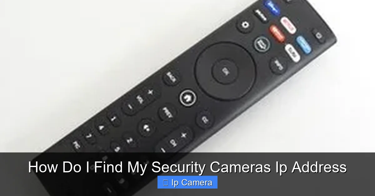 How Do I Find My Security Cameras Ip Address