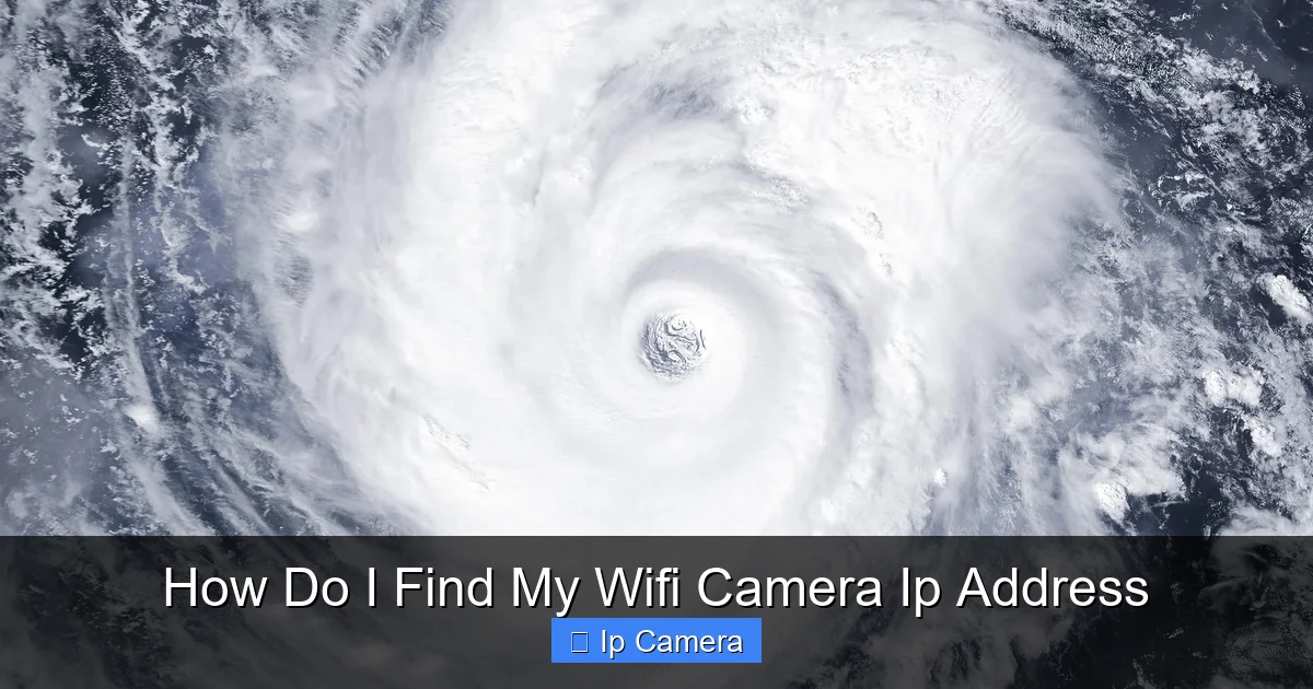 How Do I Find My Wifi Camera Ip Address