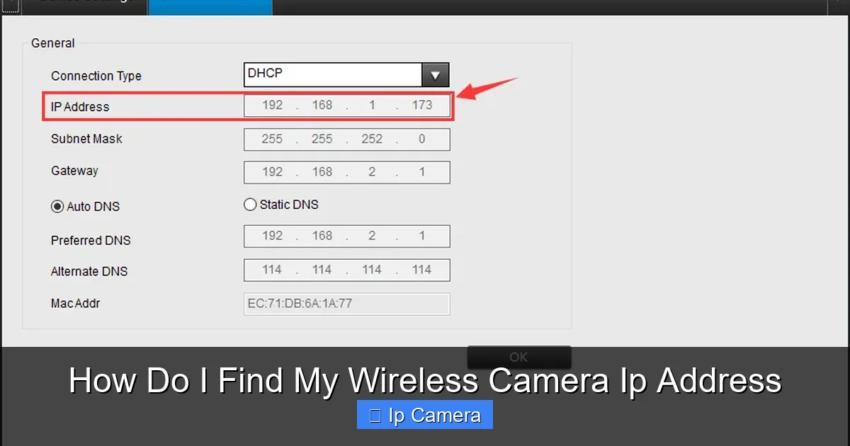 How Do I Find My Wireless Camera Ip Address