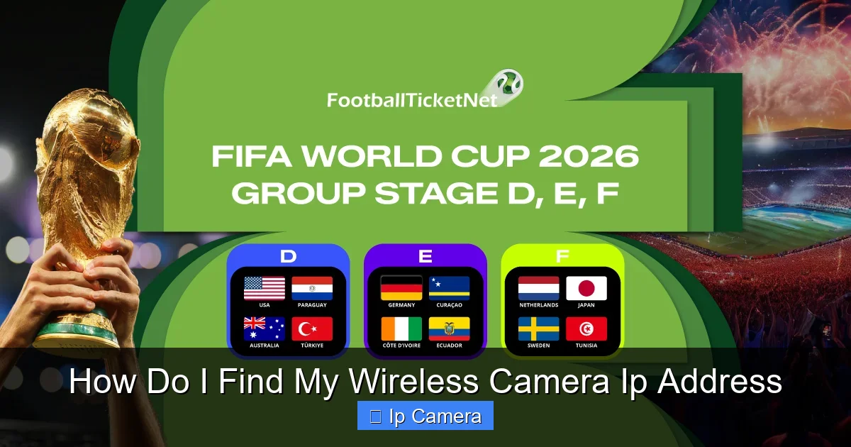 How Do I Find My Wireless Camera Ip Address