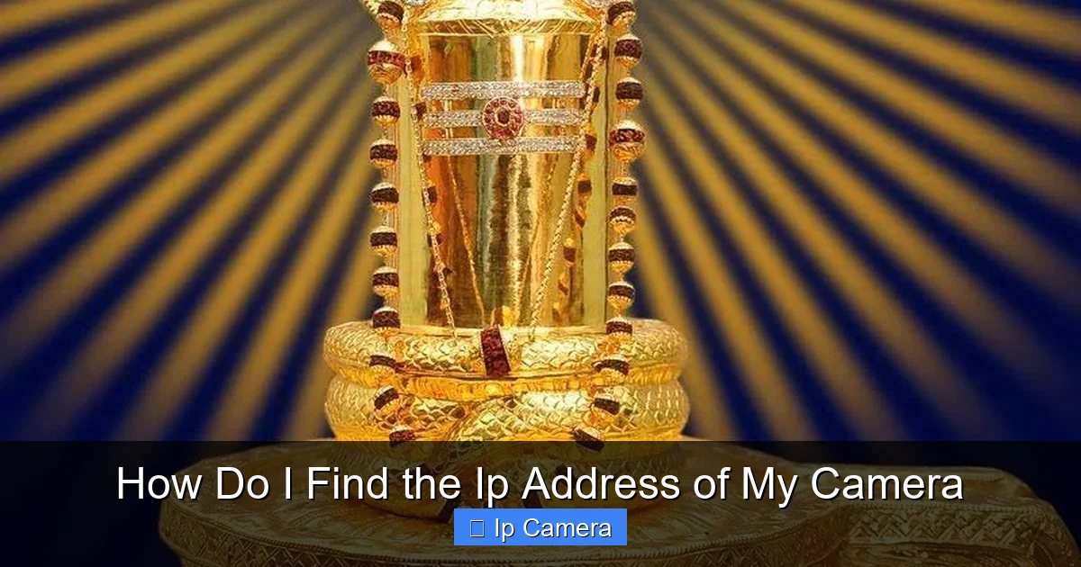 How Do I Find the Ip Address of My Camera