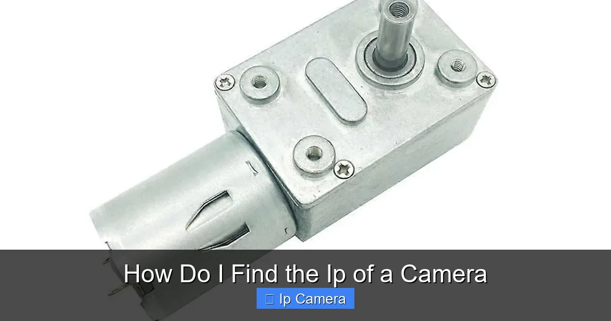 How Do I Find the Ip of a Camera