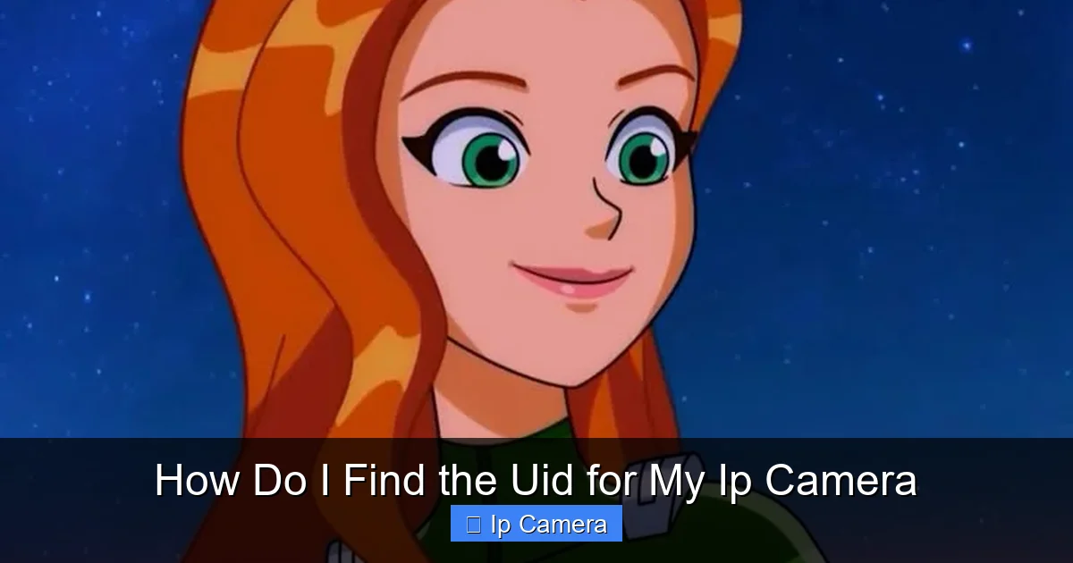 How Do I Find the Uid for My Ip Camera