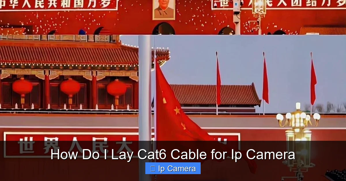 How Do I Lay Cat6 Cable for Ip Camera