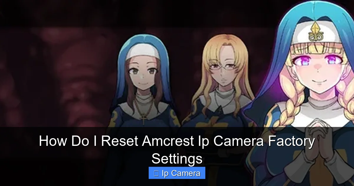 How Do I Reset Amcrest Ip Camera Factory Settings