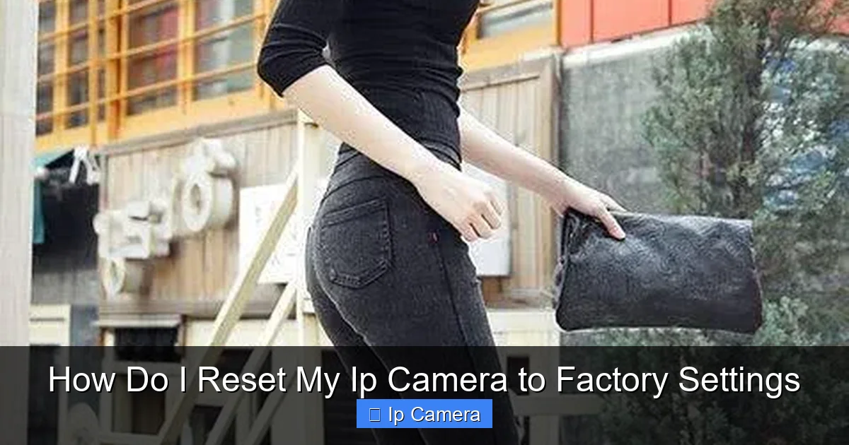 How Do I Reset My Ip Camera to Factory Settings